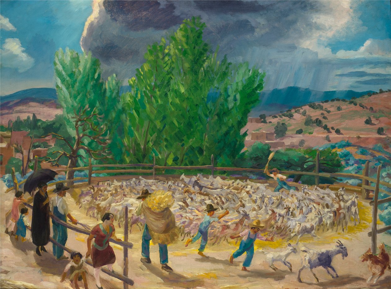 Dreschboden, Santa Fe von John French Sloan