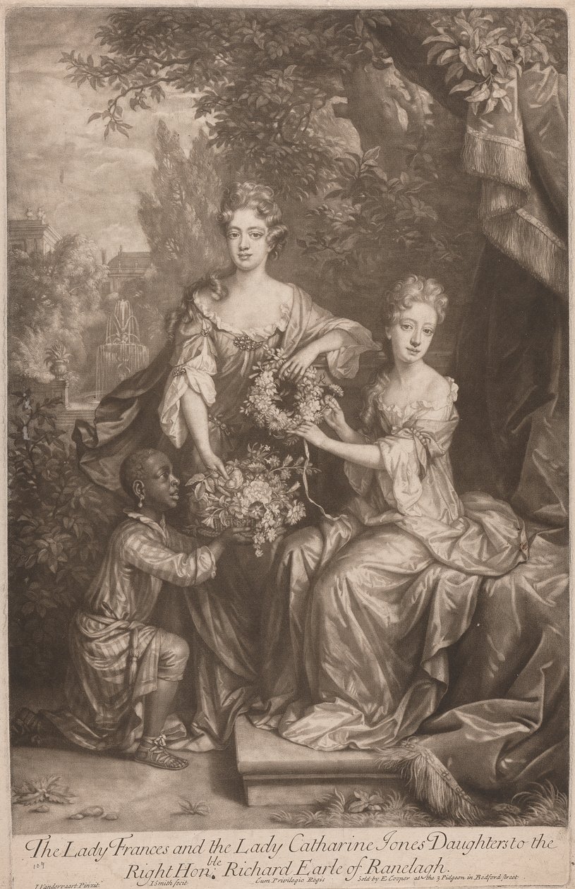 Die Lady Frances und die Lady Catherine Jones, Töchter des hochverehrten Richard Earl of Ranleagh von John Smith