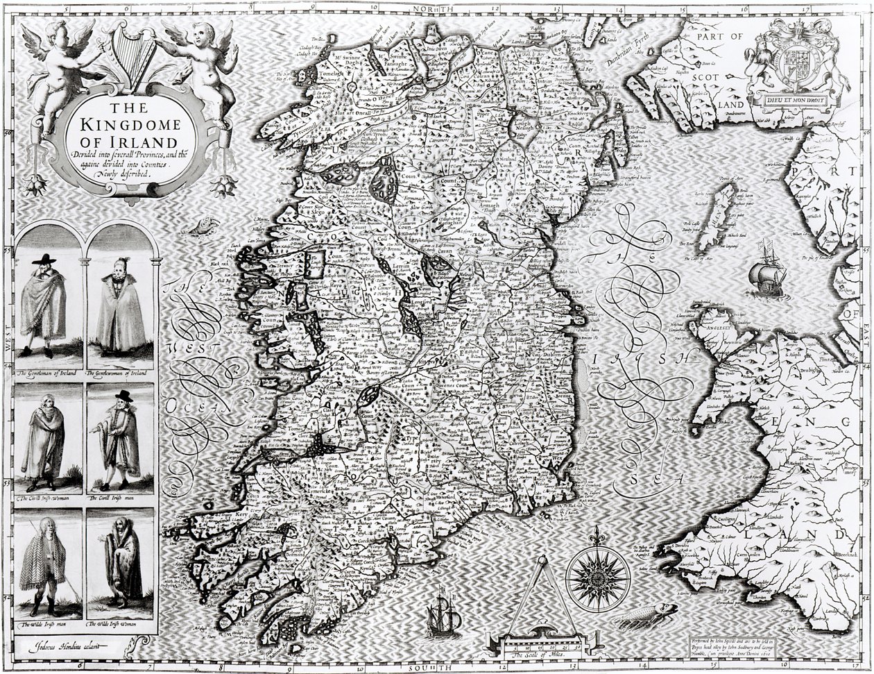 Das Königreich Irland, graviert von Jodocus Hondius (1563-1612), 
