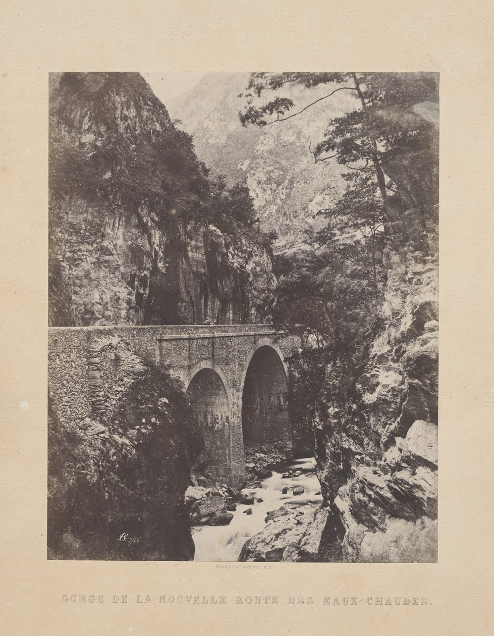 Schlucht der neuen Straße der Eaux-Chaudes von John Stewart