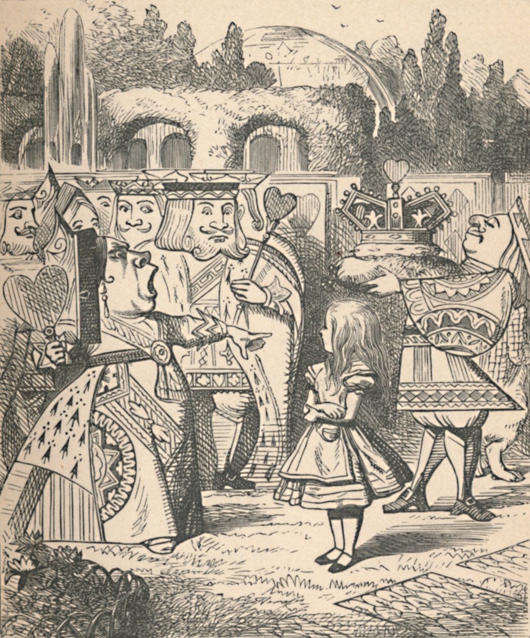 Kopf ab! Alice und die Rote Königin, 1889 von John Tenniel