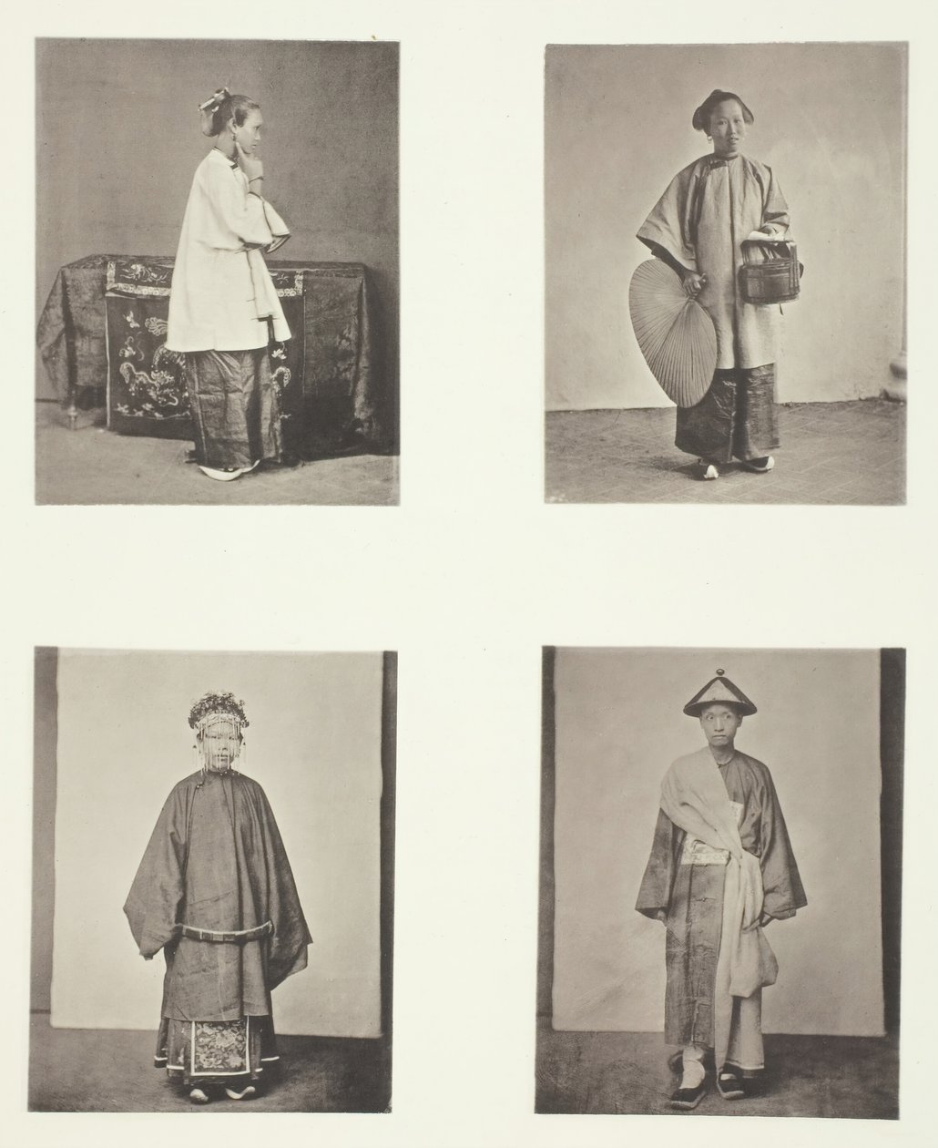 Eine Dame aus Kanton, Die Zofe, Eine Braut und Bräutigam, ca. 1868 von John Thomson