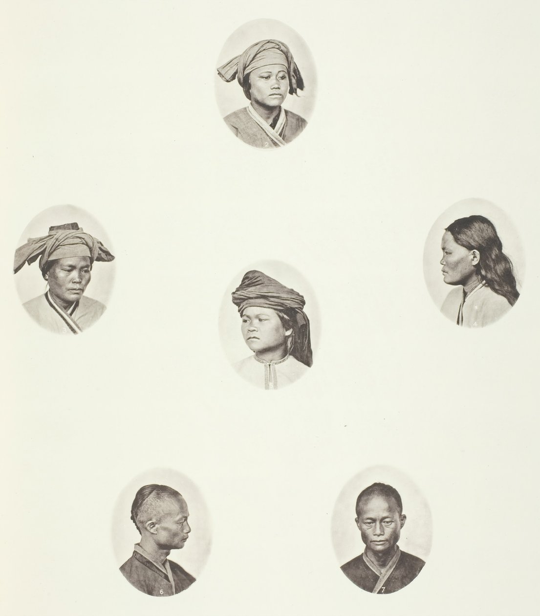 Pepohoan weiblicher Kopf, c. 1868 von John Thomson