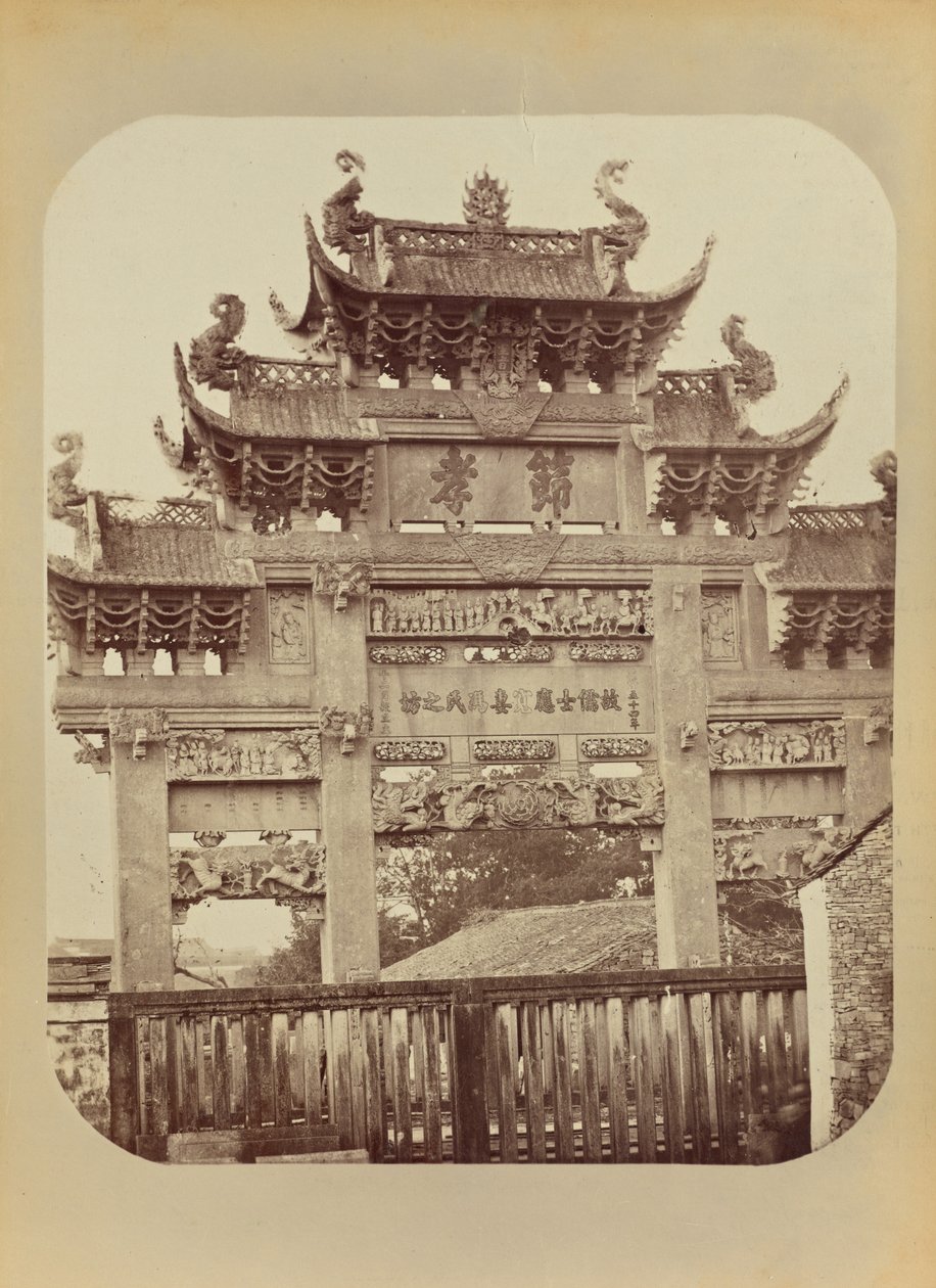 Tempeltor, Shanghai von John Thomson