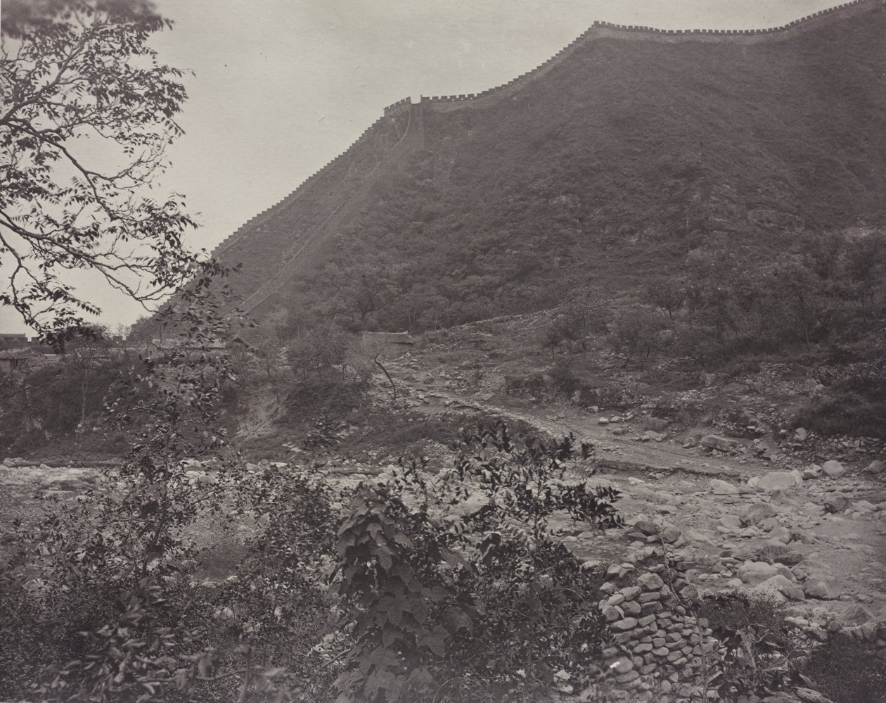 Ansicht der Großen Mauer, China, ca. 1871 von John Thomson