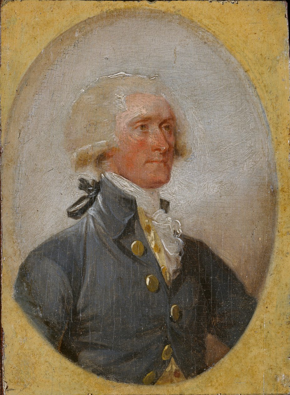 Miniaturporträt von Thomas Jefferson im Alter von 33 Jahren von John Trumbull