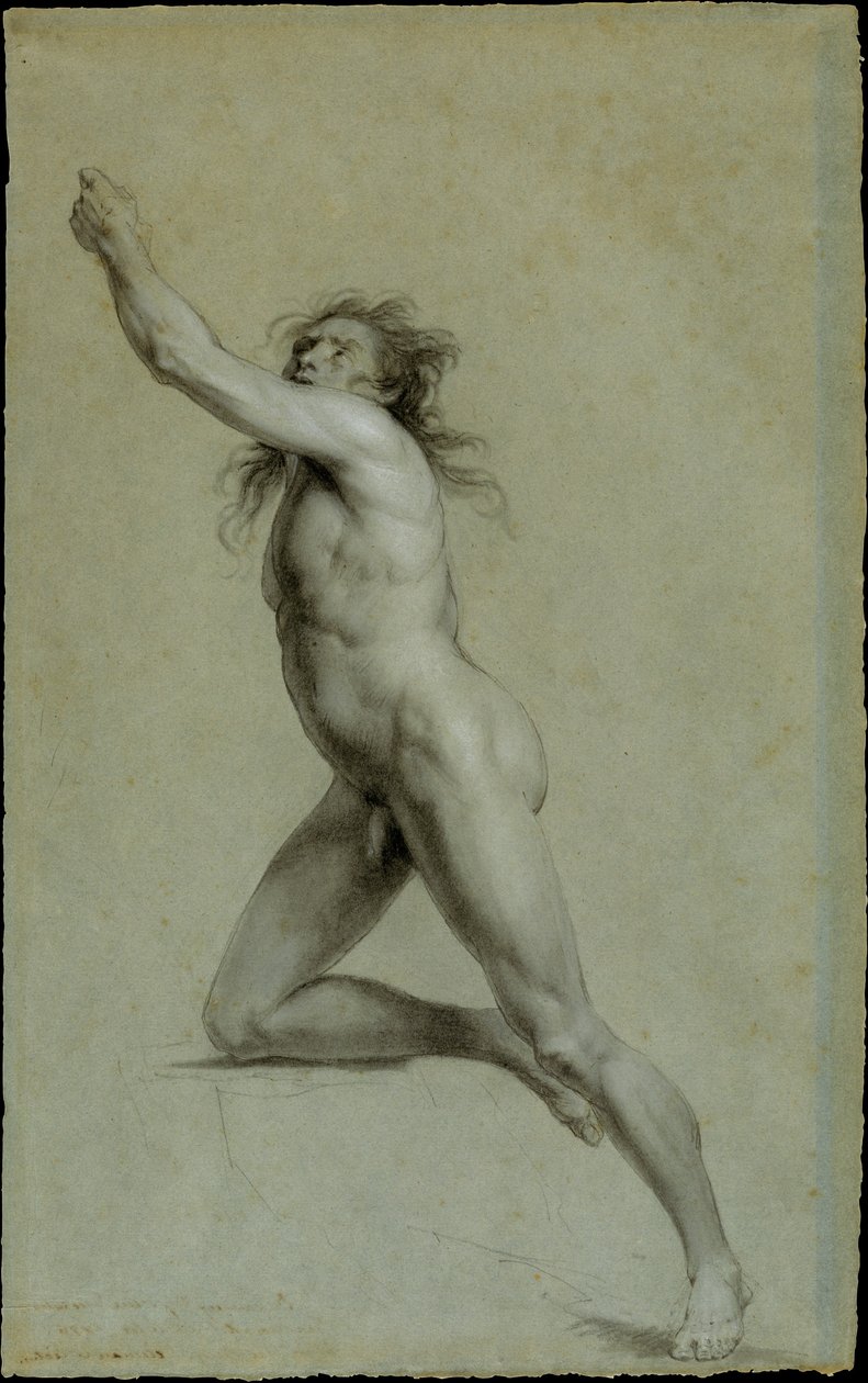 Studie nach dem Leben: Männlicher Akt von John Trumbull
