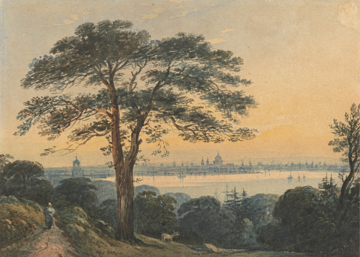London von der Themse von John Varley