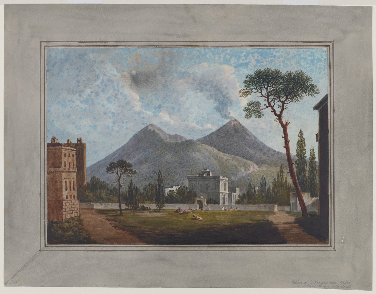 Dorf St. Giorgio in der Nähe von Portici, ca. 1781 von John Warwick Smith