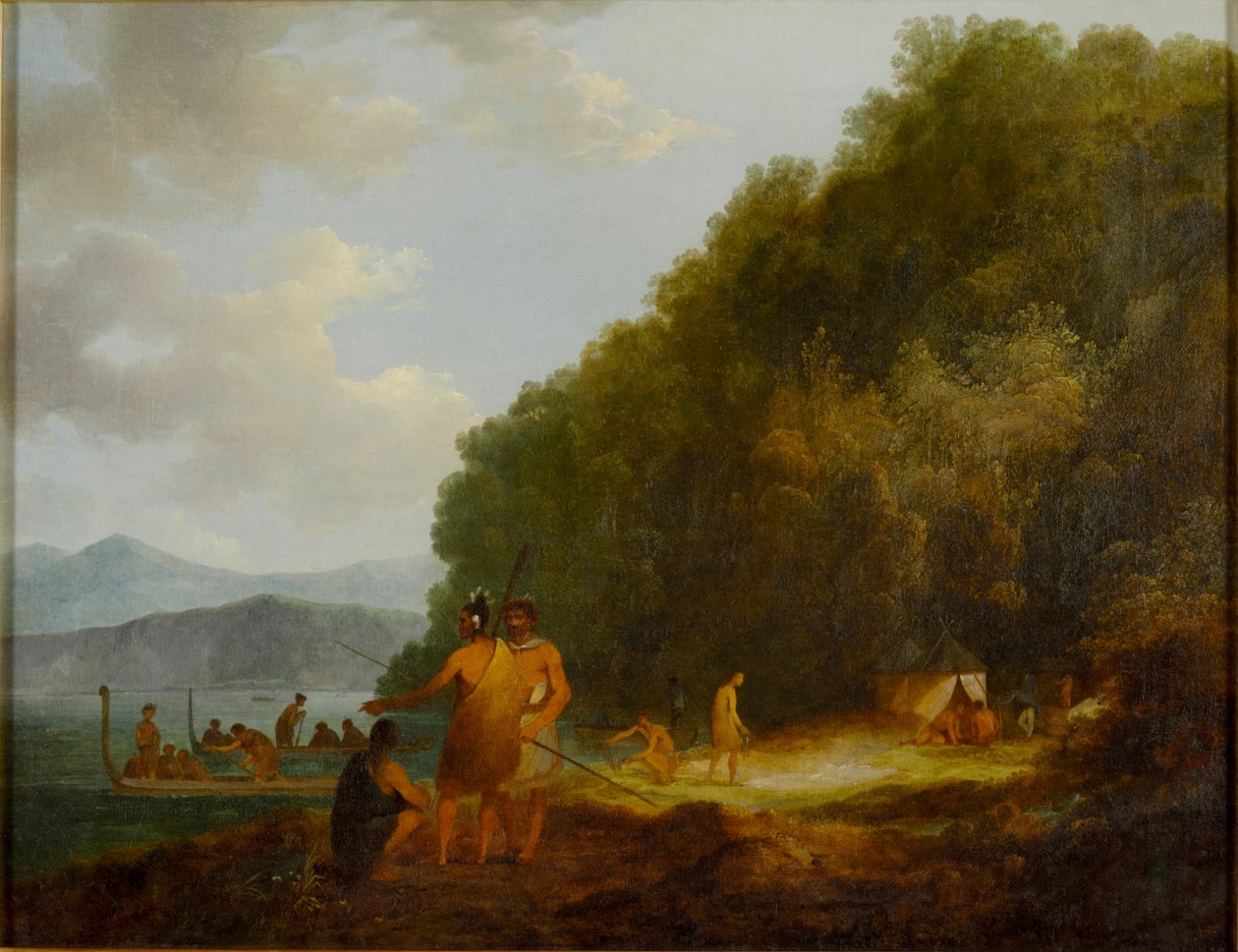 Ship Cove, Queen Charlotte Sound von John Webber