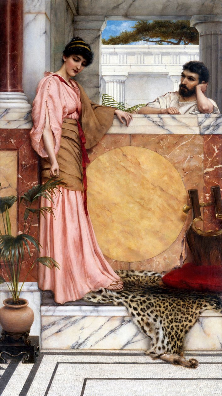 Das Warten auf eine Antwort von John William Godward