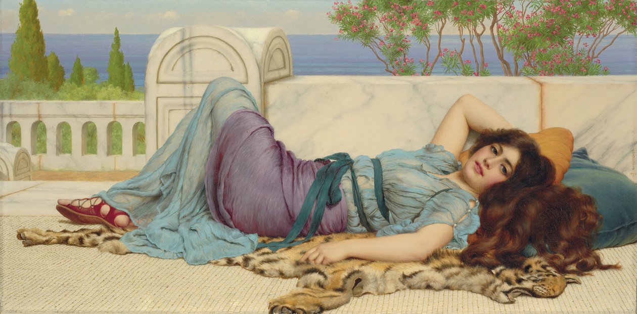 Unfug und Ruhe von John William Godward