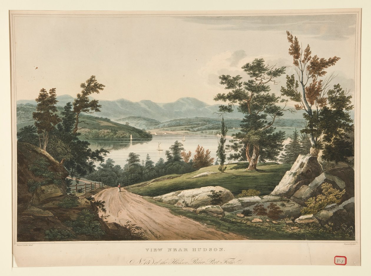 Ansicht in der Nähe von Hudson von John William Hill