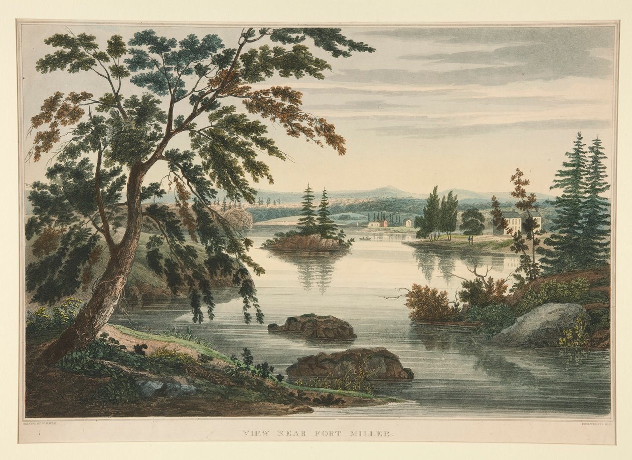 Ansicht in der Nähe von Fort Miller von John William Hill