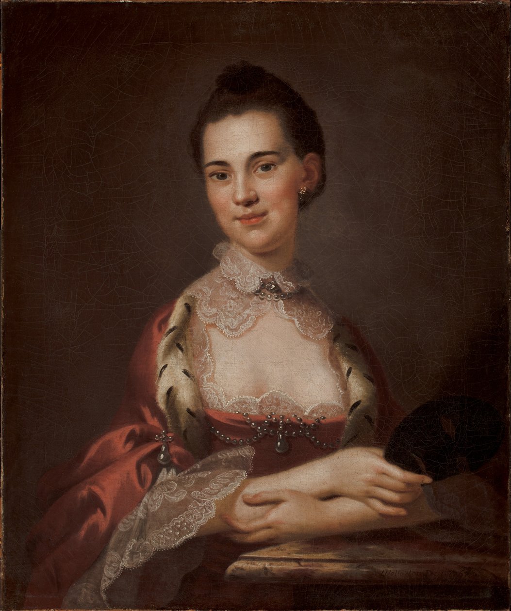 Porträt von Anne Gibbes, Mrs. Edward Thomas, 1767 von John Wollaston