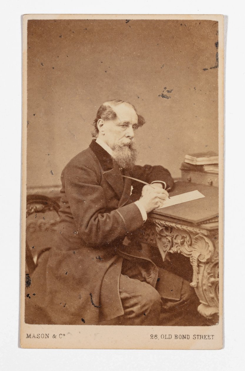 Carte-de-visite von Charles Dickens, von John & Charles Watkins von John and Charles Watkins