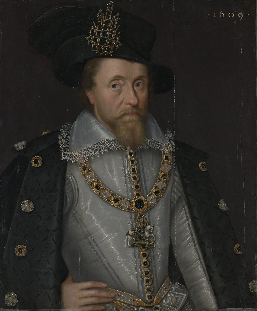 König James I. von England und VI. von Schottland (1566–1625) von John de Critz