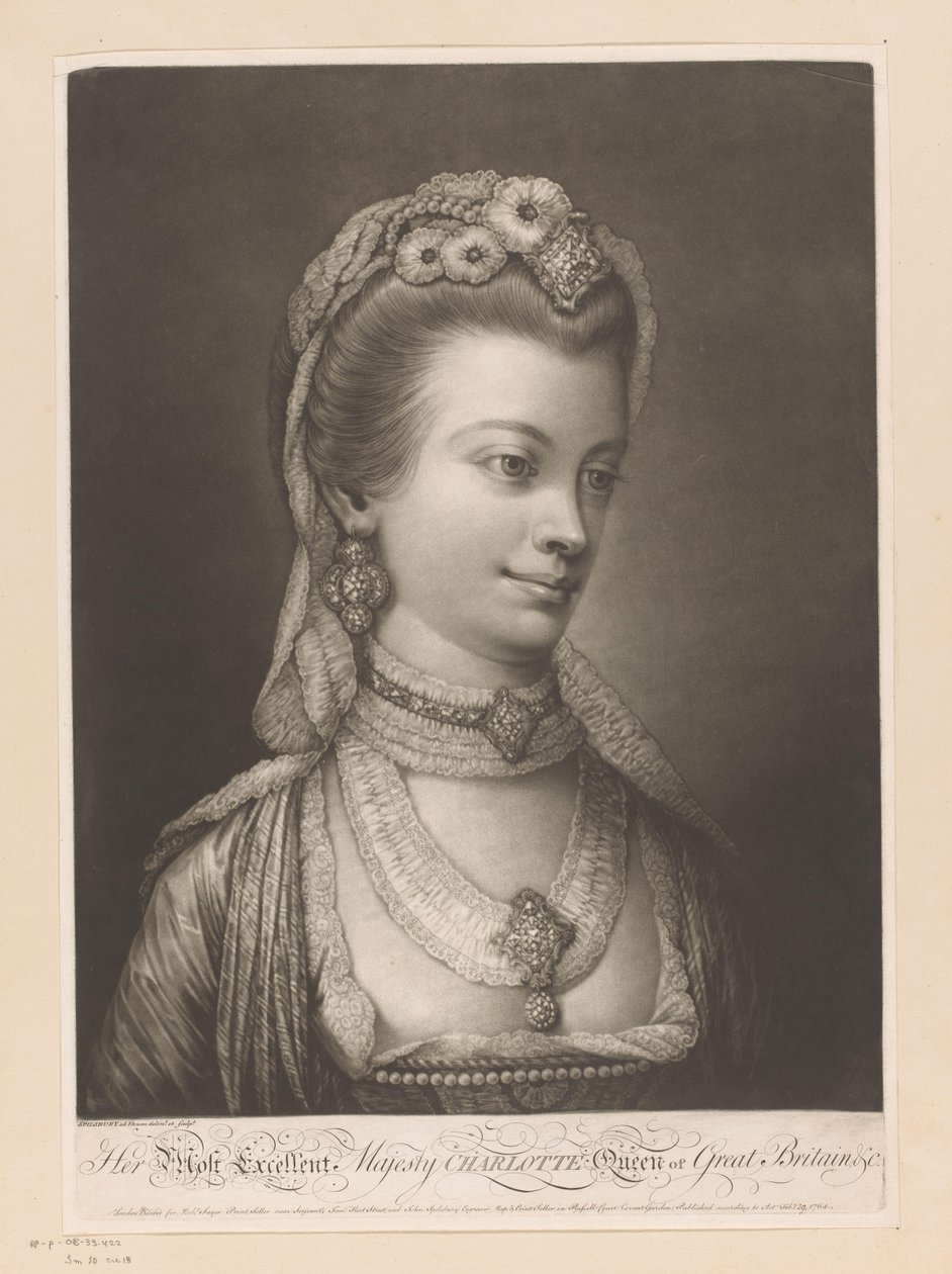 Porträt von Charlotte von Mecklenburg von Jonathan Spilsbury