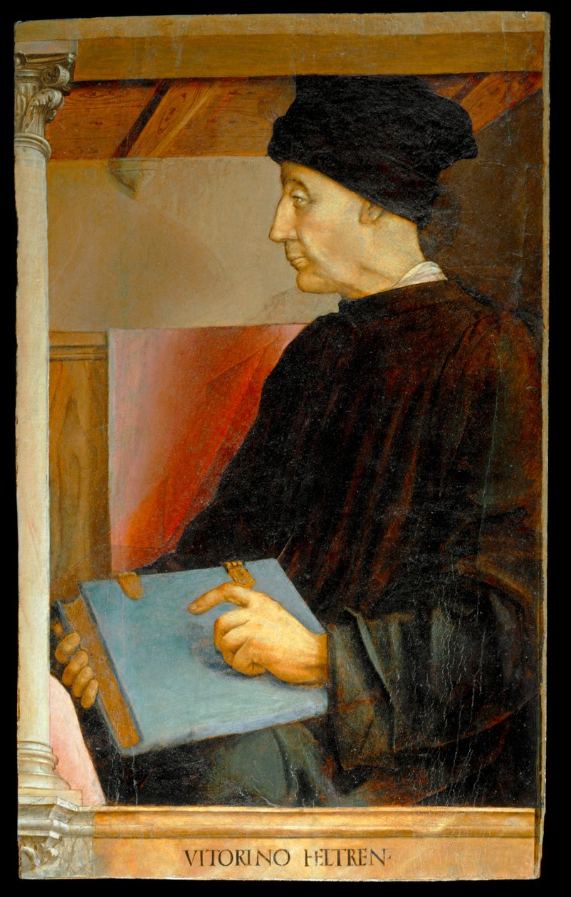 Vittorino da Feltre, italienischer Humanist und Lehrer von Joos van Gent (fl.1460 75)