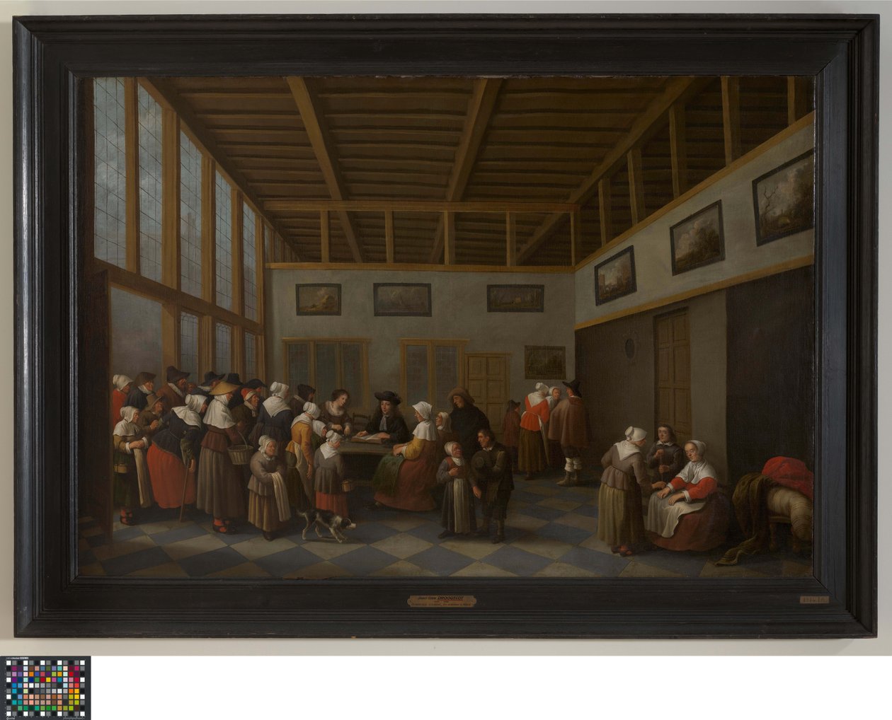 Die Verteilung an die Armen von Joost Cornelisz Droochsloot