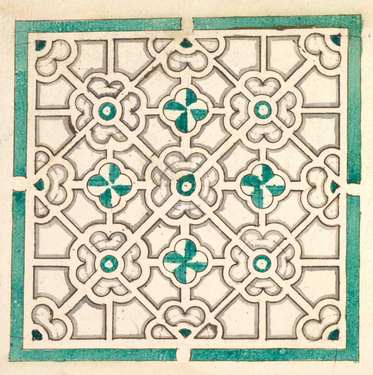 Layout für einen Garten mit blumenförmigen Blumenbeeten, 17. Jahrhundert von Jorg Rurfinger