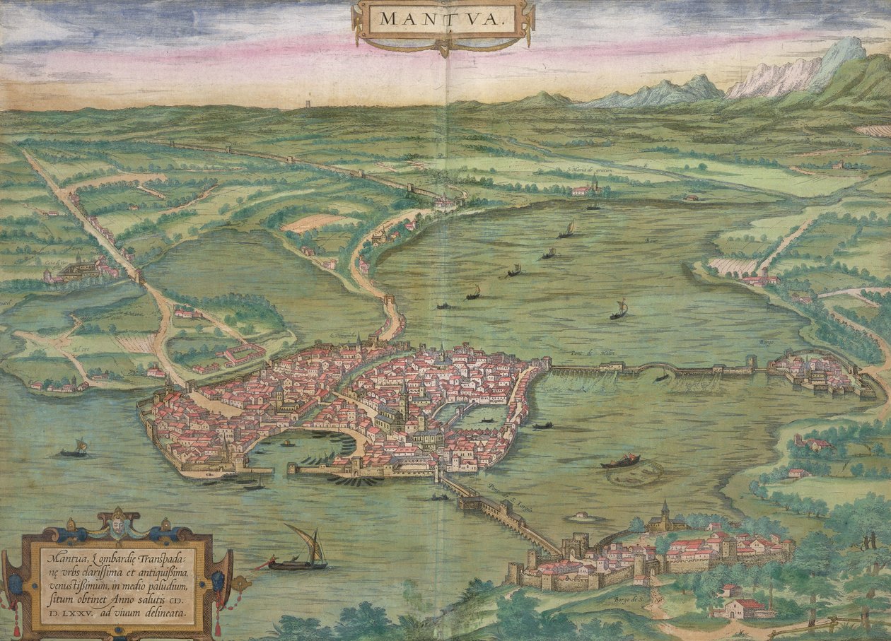 Karte von Mantua, aus 