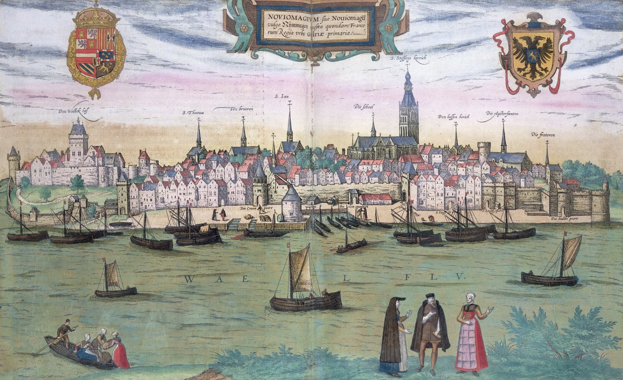 Karte von Nijmegen, aus 