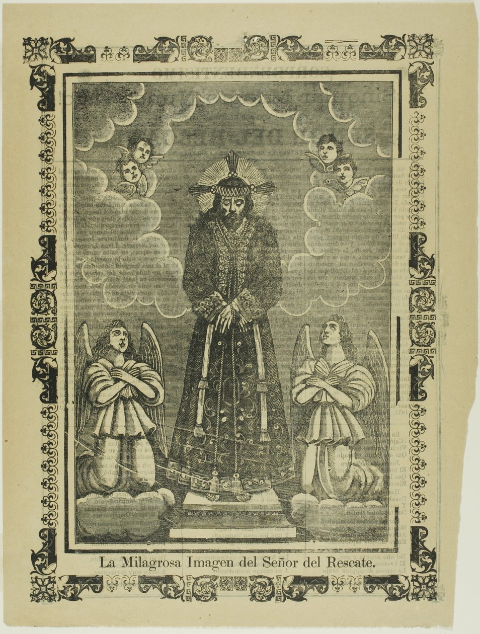 Das wunderbare Bildnis des Herrn der Rettung von José Guadalupe Posada