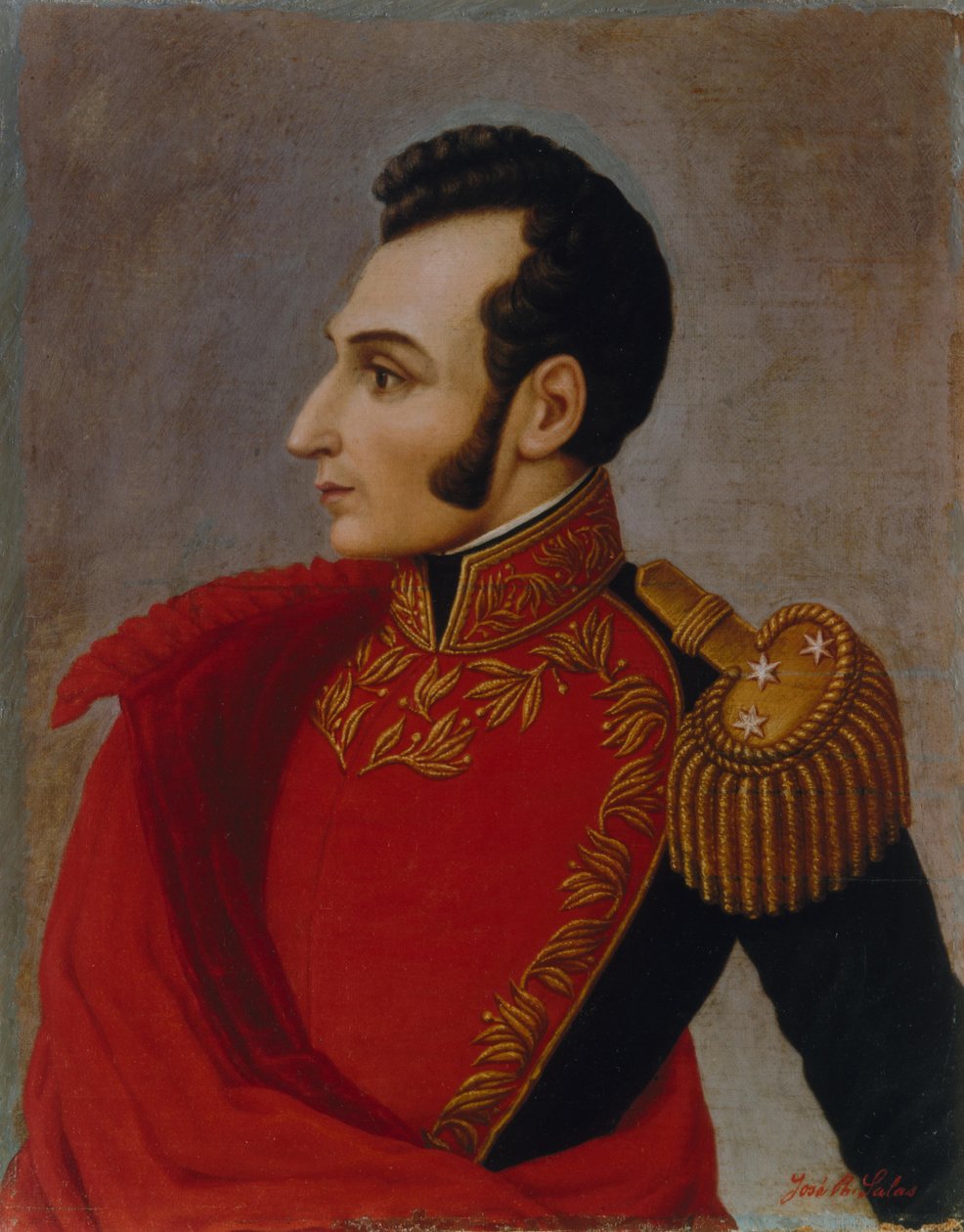 Porträt von Antonio José de Sucre 1795-1830, 1890 von José R. Salas