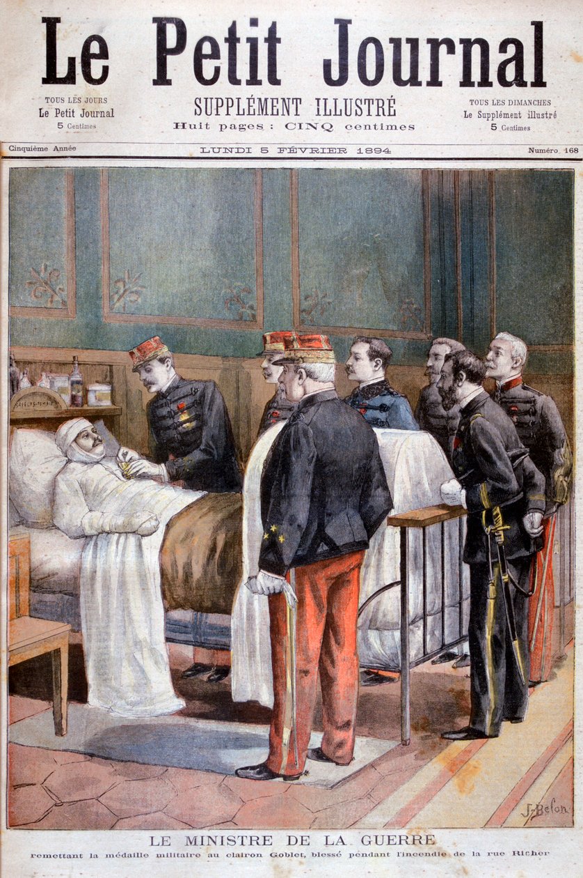 Der französische Kriegsminister verleiht eine militärische Auszeichnung, 1894 von Jose Belon