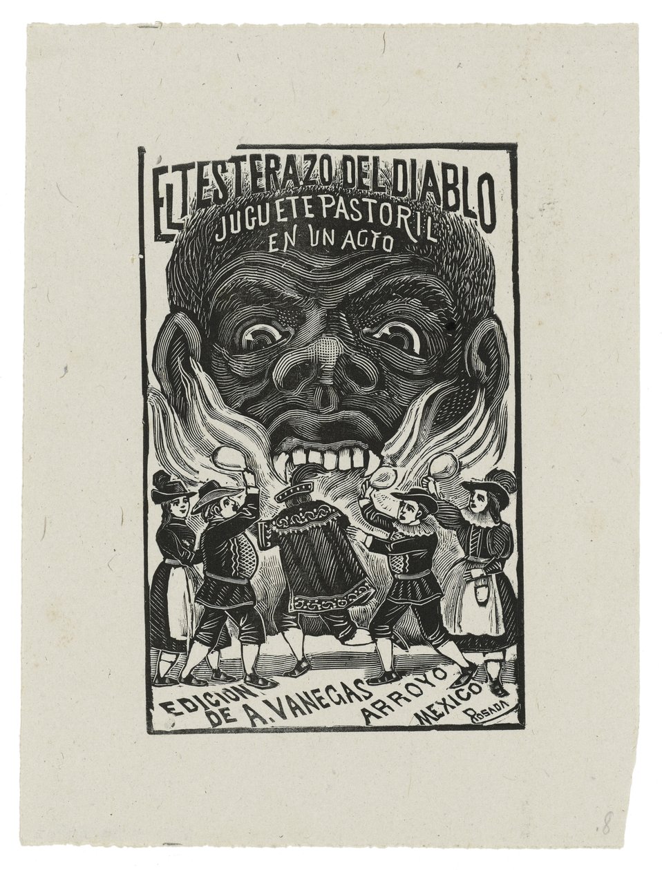 El Testarazo del Diablo, ca. 1900, gedruckt 1942 (Gravur) von José Guadalupe Posada