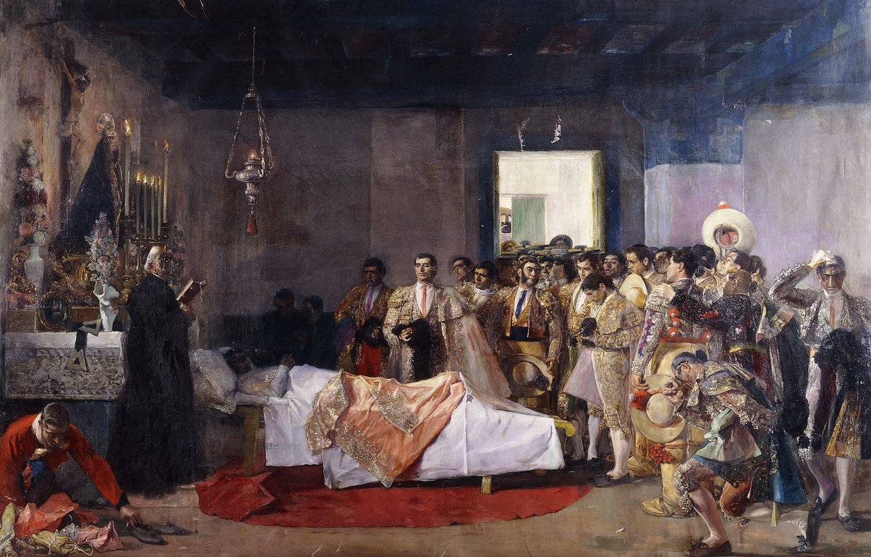 Der Tod des Stierkämpfers; La Muerte del Torero von Jose Villegas Cordero