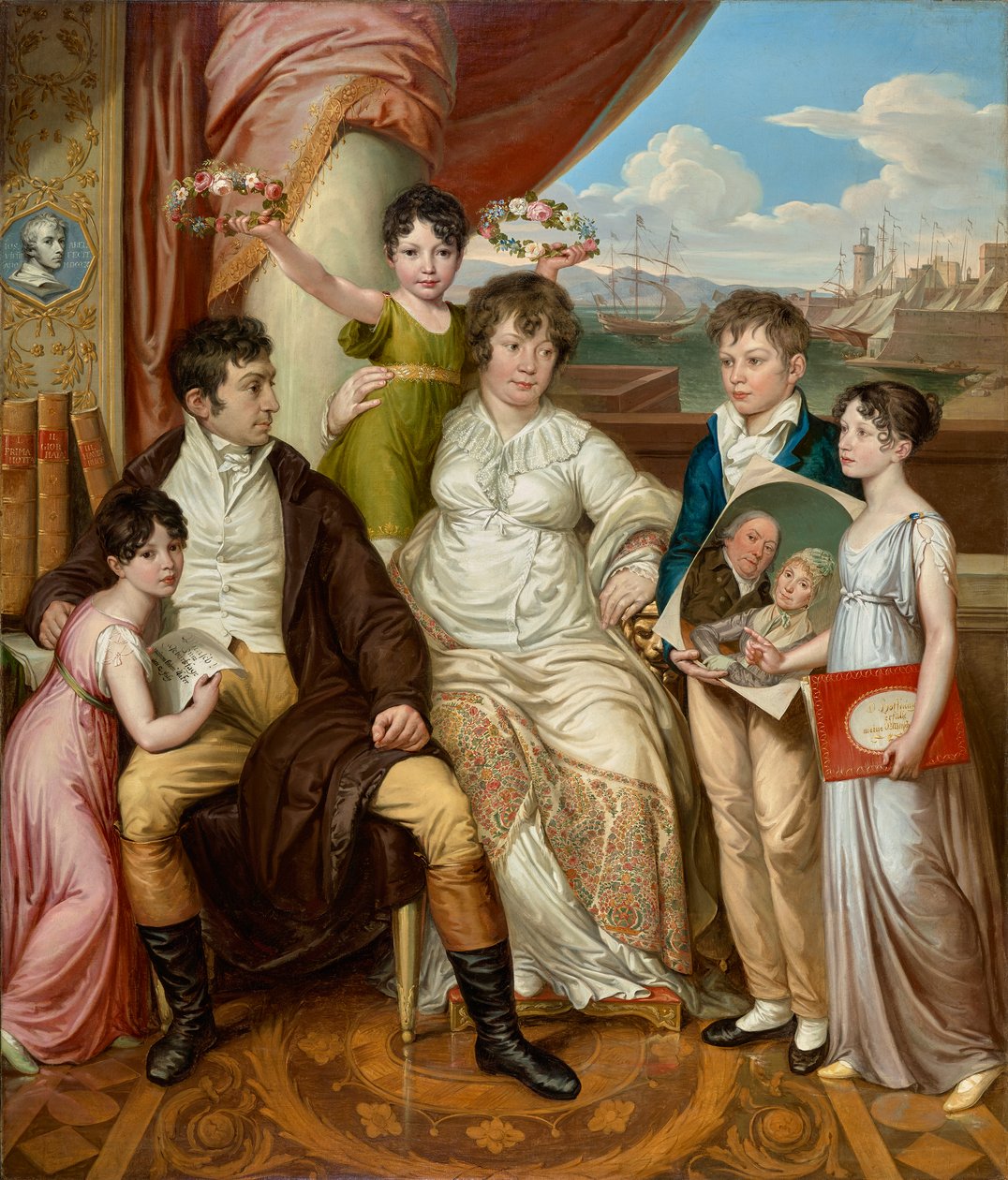 Die Familie des Großhändlers Johann Christian Edler von Bruchmann von Josef Abel