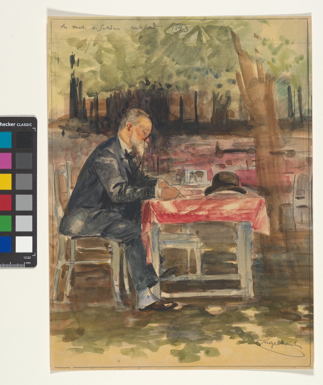 Der Maler A. Schöön in Karlsbad 1893 von Josef Engelhart