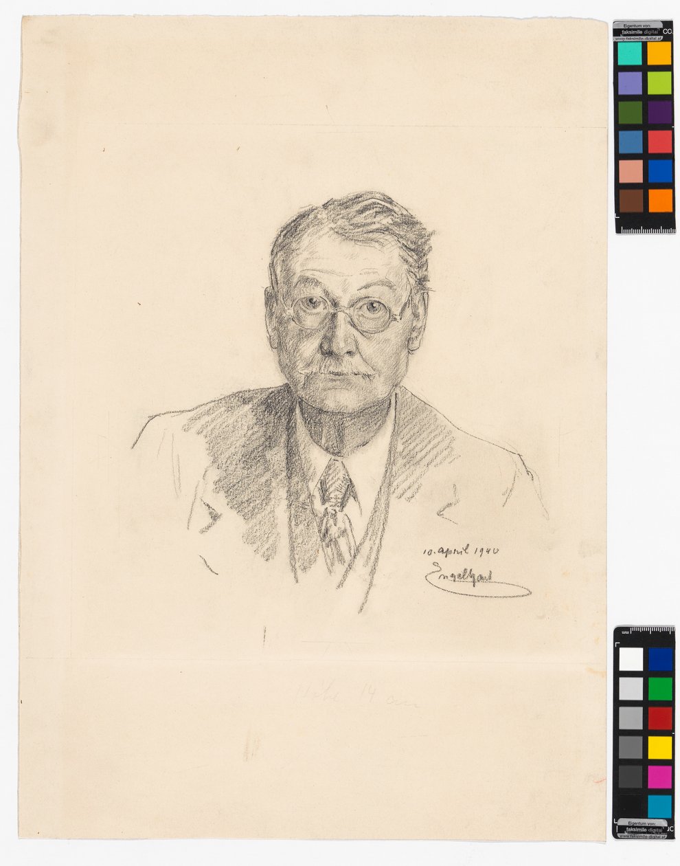 Selbstporträt Josef Engelhart von Josef Engelhart