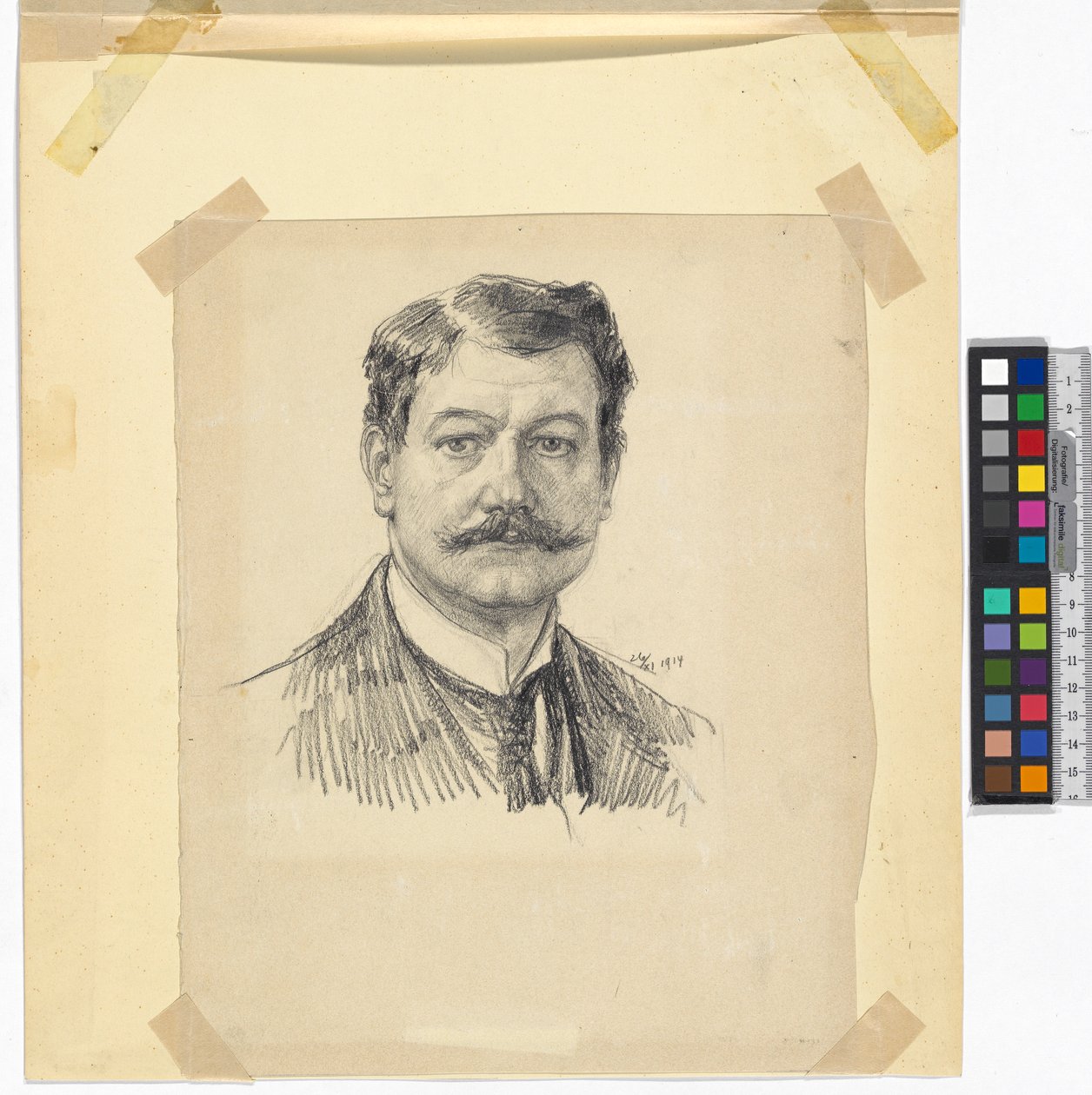 Selbstporträt Josef Engelhart 1914 von Josef Engelhart