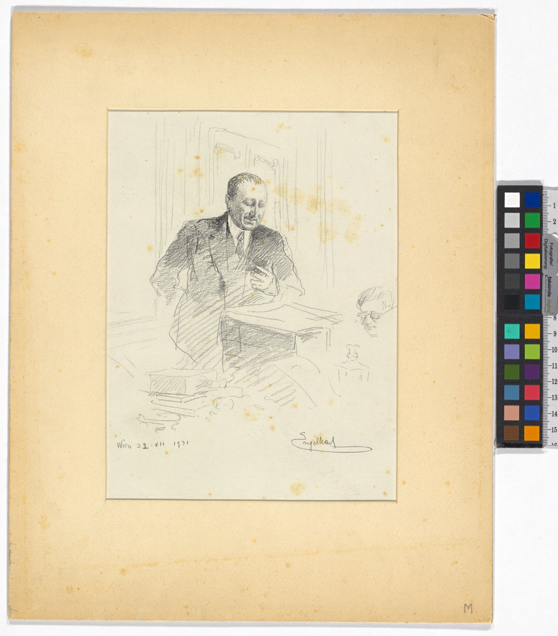 Studie aus dem Prozess Salem von Josef Engelhart