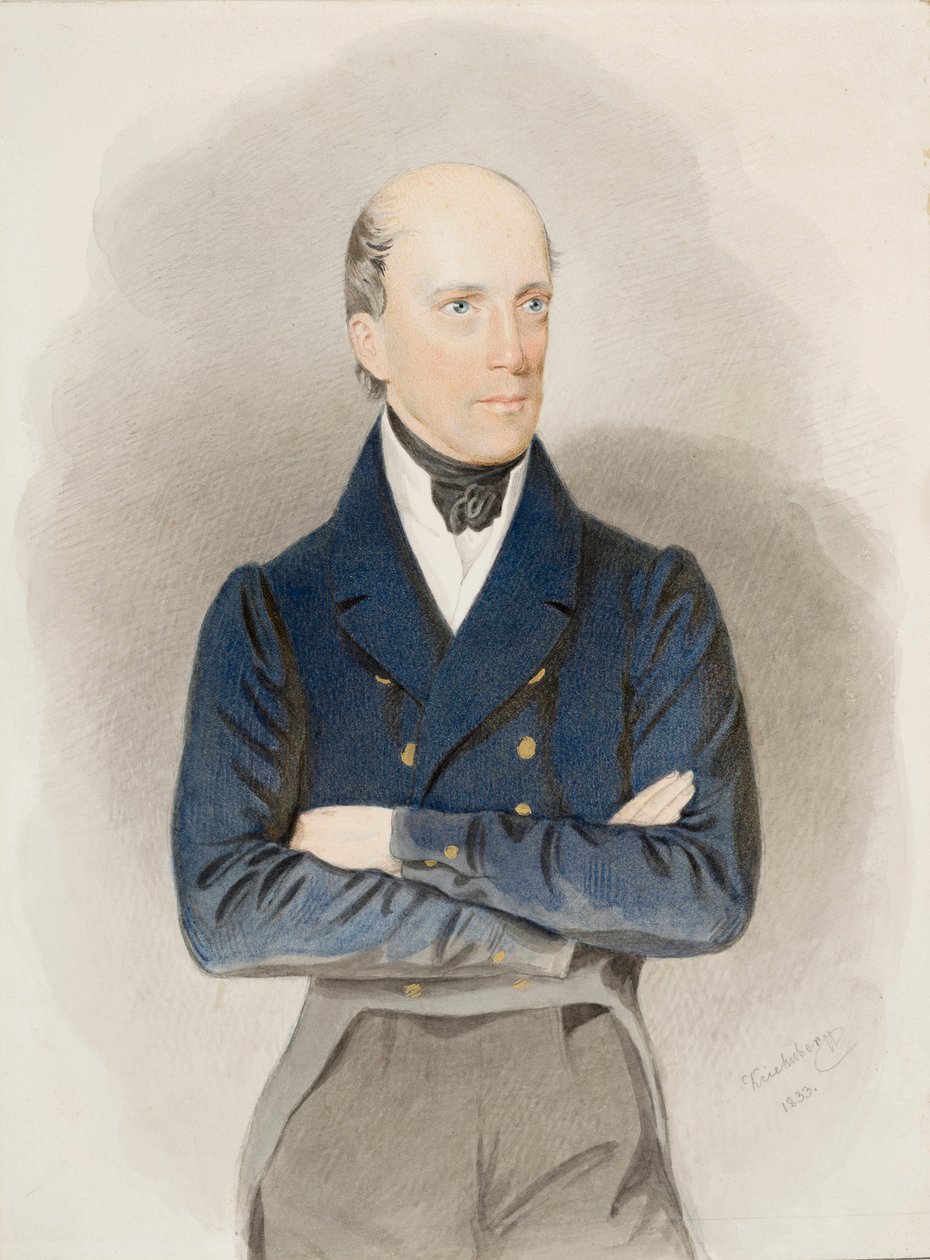 Porträt von Erzherzog Johann von Österreich von Josef Nikolaus Kriehuber