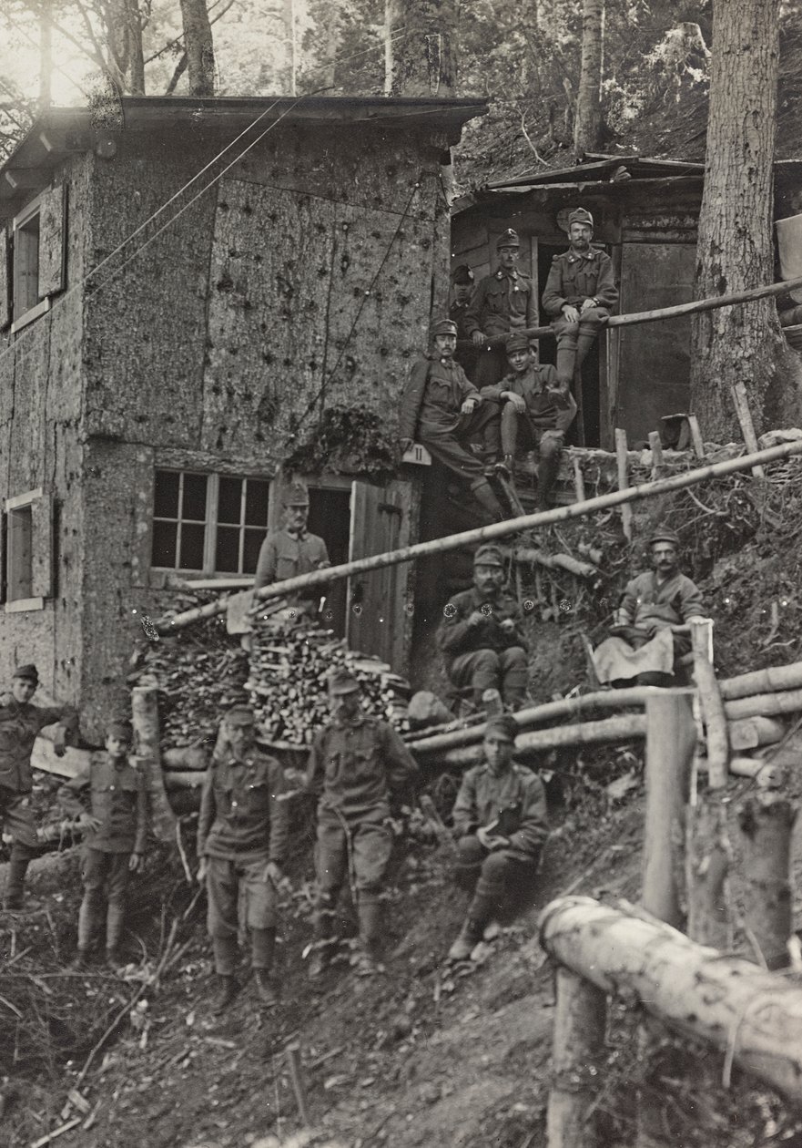 Album "Meine weltkriegs - Erinnerungen Südwestfront (Kärnten, Italien, Südtirol) 31/03/1915-12/11/1918 - Josef Zohles Wien": Militärlager von Josef Zohles