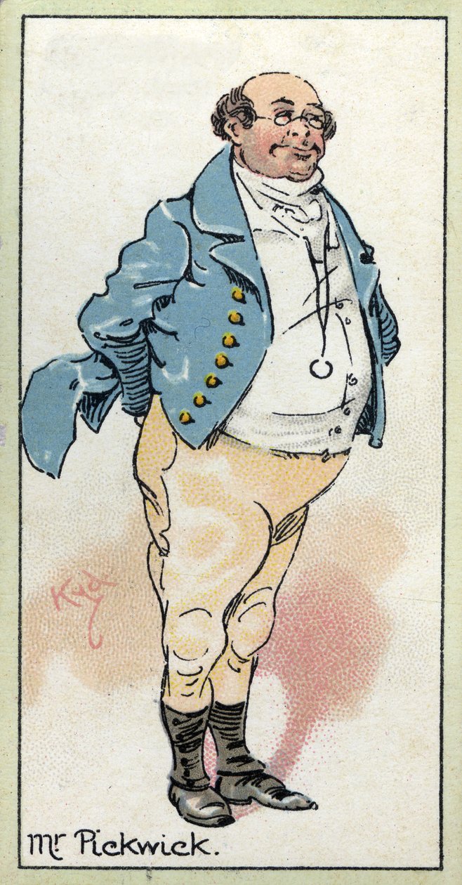 Mr. Pickwick, Held aus 'Die Pickwickier' von Charles Dickens, 1923