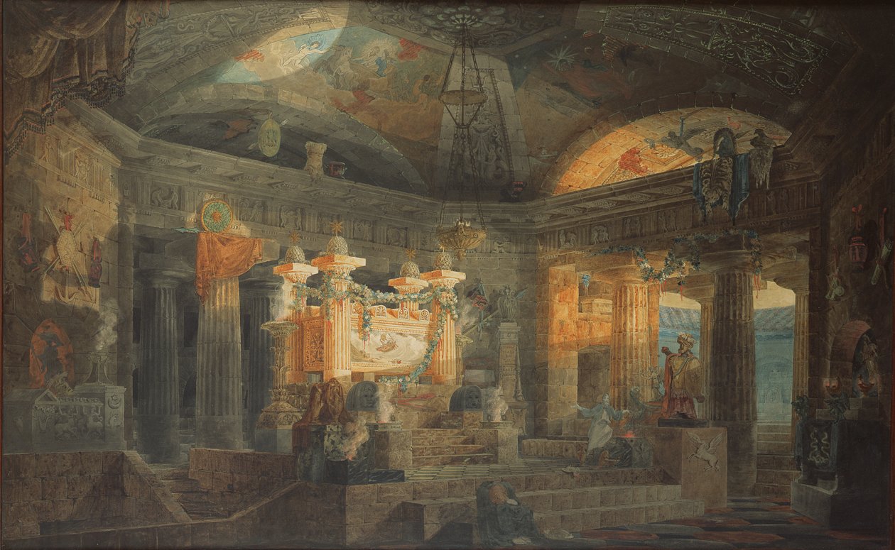 Entwurf für ein Kenotaph, 1804 von Joseph Michael Gandy