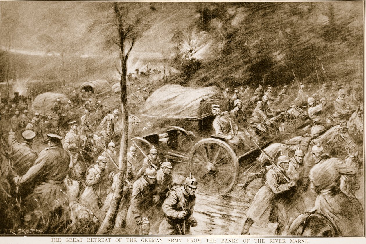 Der große Rückzug der deutschen Armee von den Ufern der Marne im Jahr 1914 von Joseph Ratcliffe Skelton