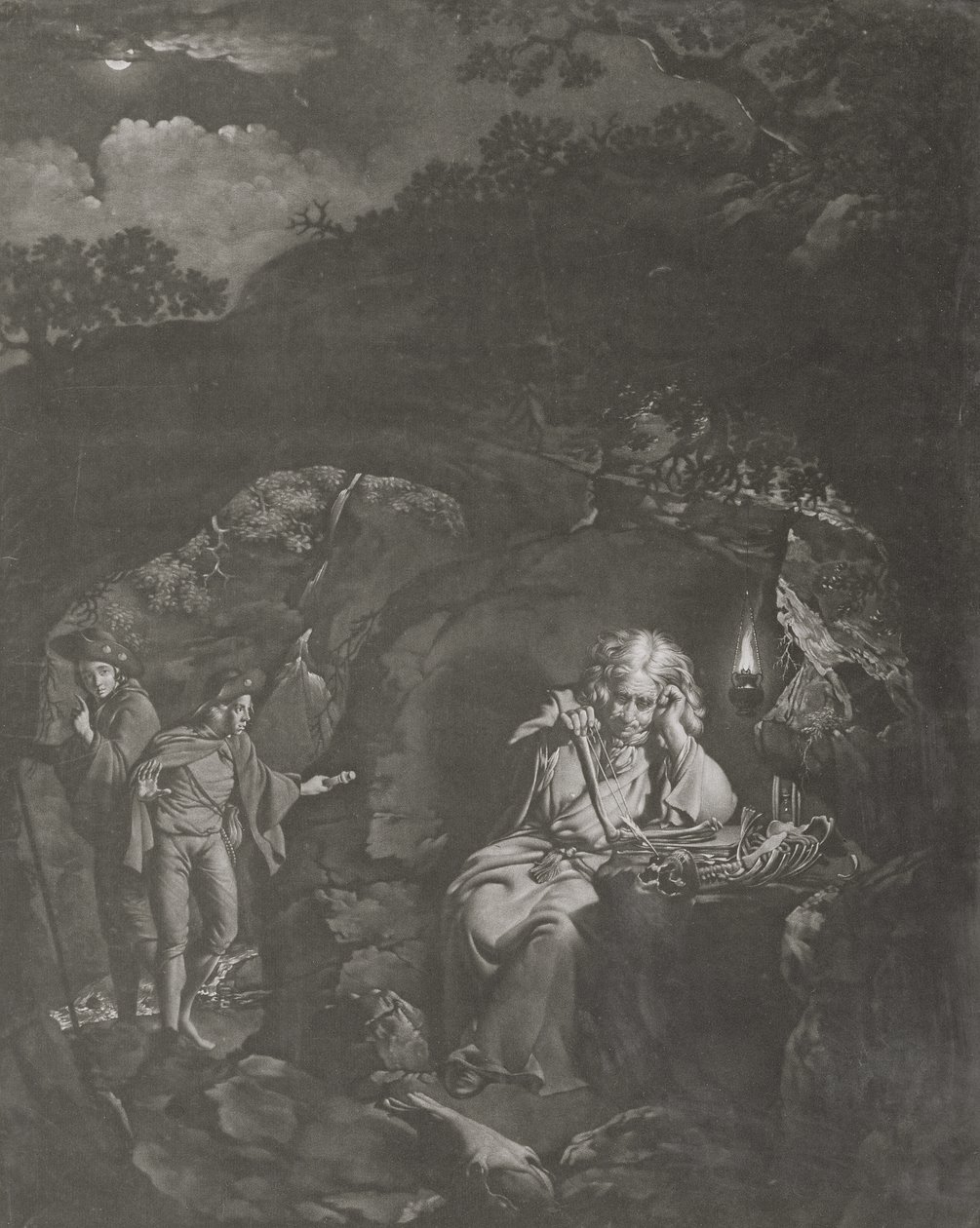 Ein Philosoph bei Lampenlicht (1770) von Joseph Wright of Derby