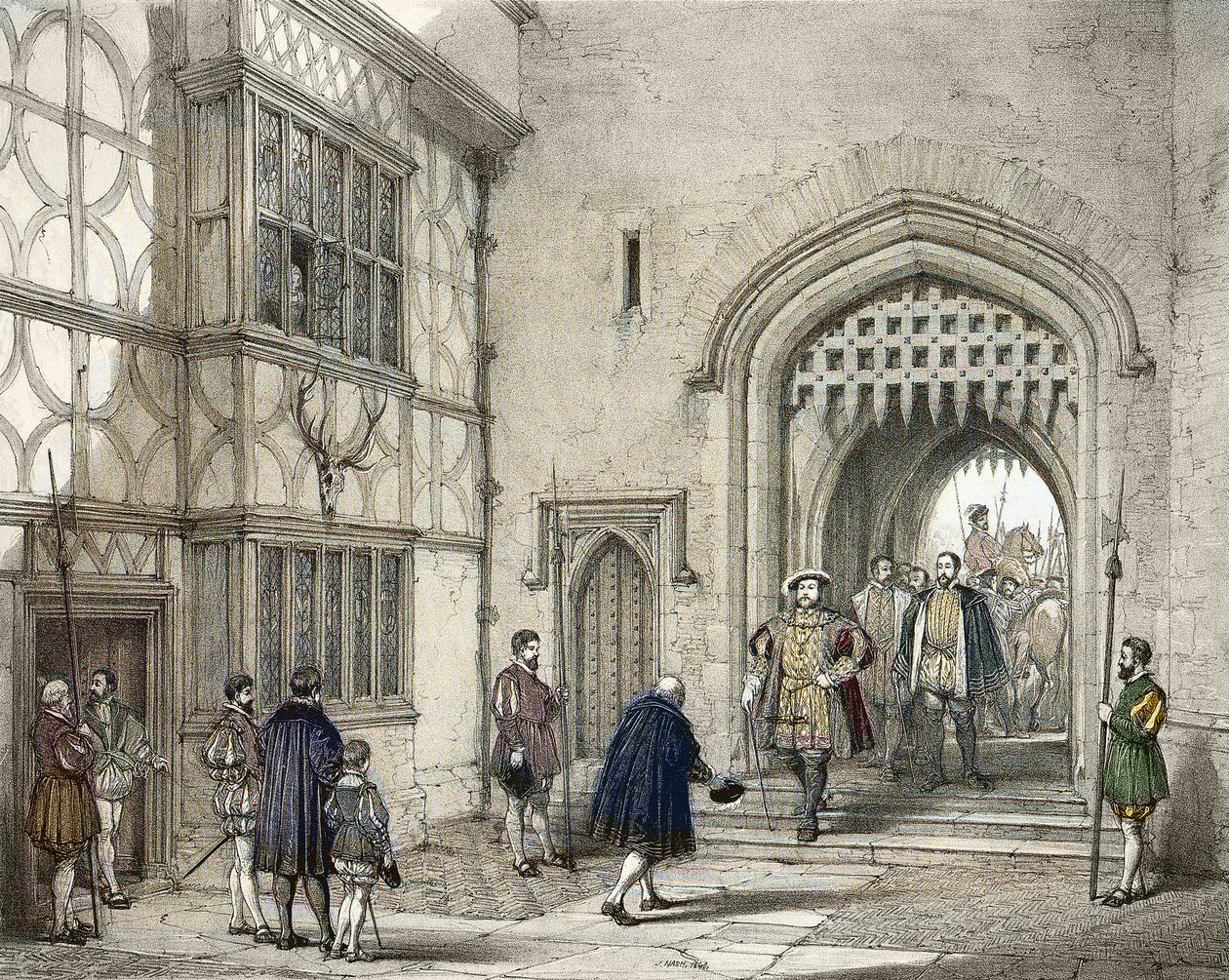 Heinrich VIII. (1491-1547) in Hever Castle in Kent, nach Joseph Nash (1809-1878) von Joseph (after) Nash