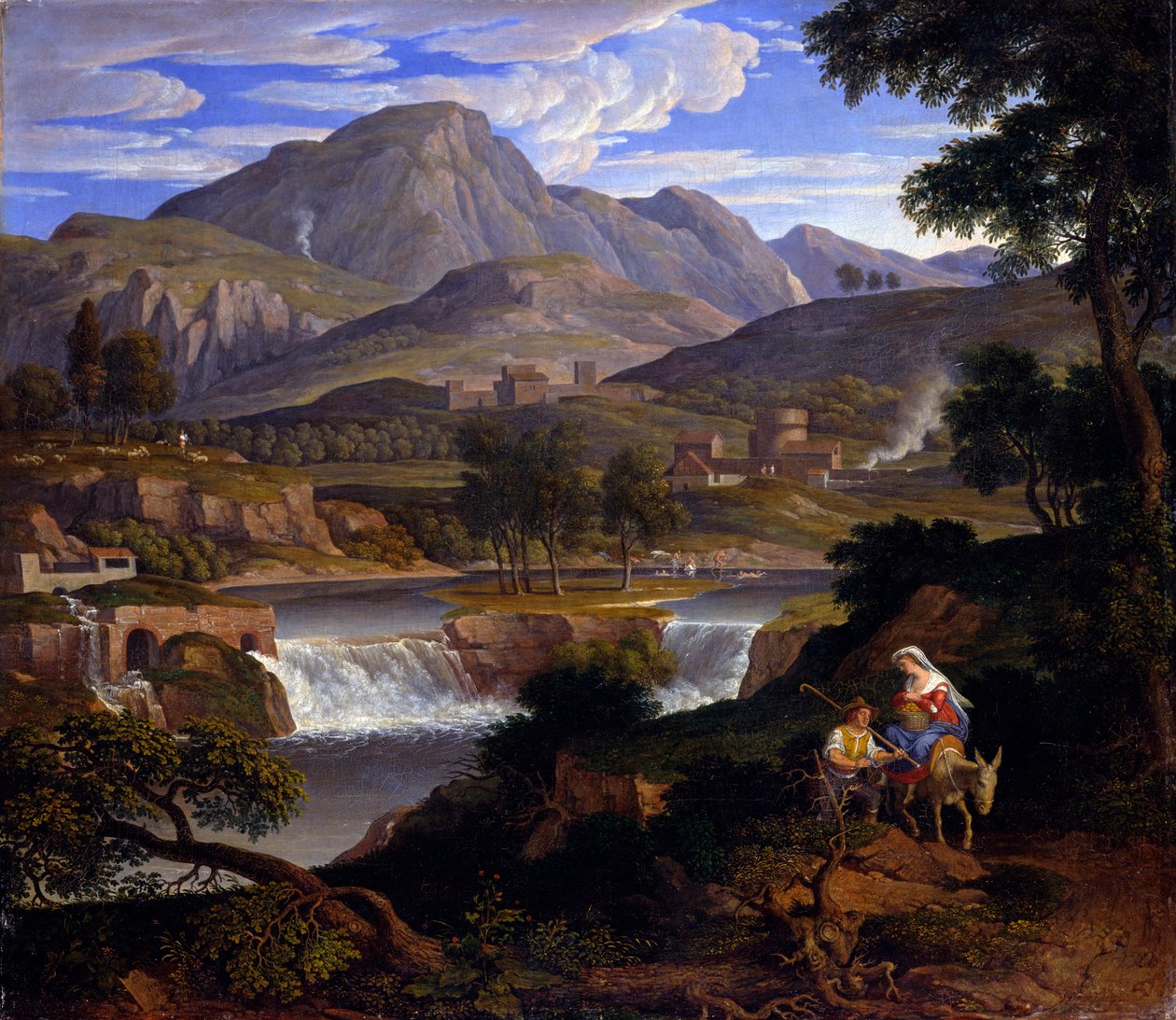 Landschaft mit biblischer Staffage von Joseph Anton Koch