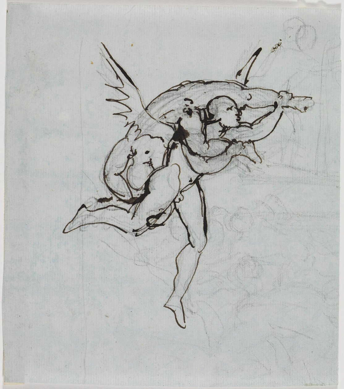 Studie des Ratsherrn von Lucca (Dante Inferno, Canto 21, V 34) von Joseph Anton Koch