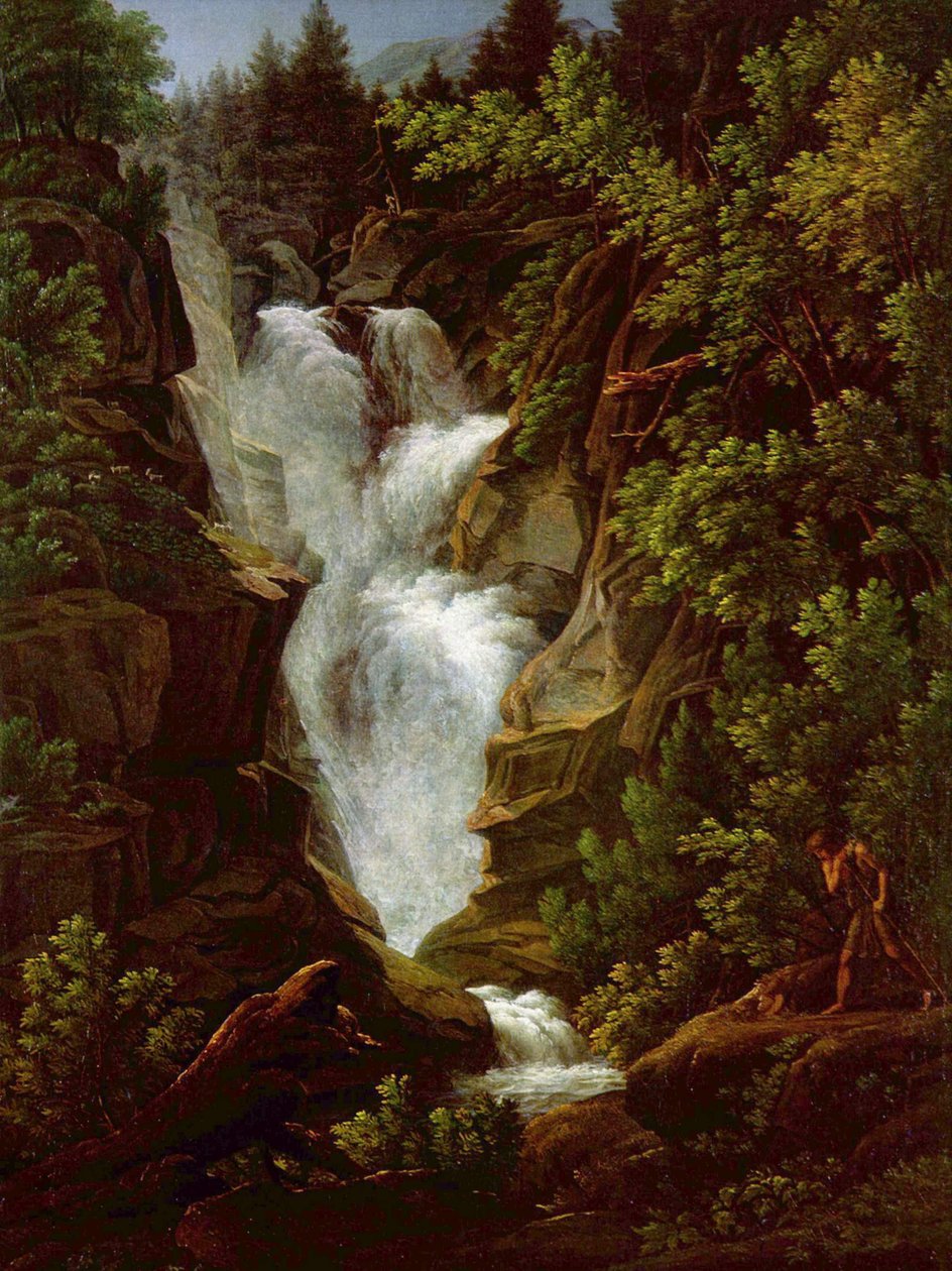 Wasserfall in den Berner Alpen von Joseph Anton Koch