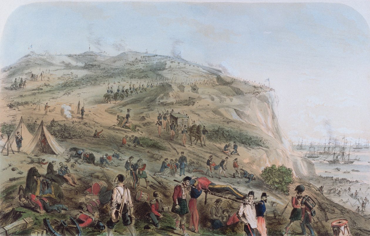 Die Höhen von Alma - Der Tag nach der Schlacht von Joseph Austin Benwell