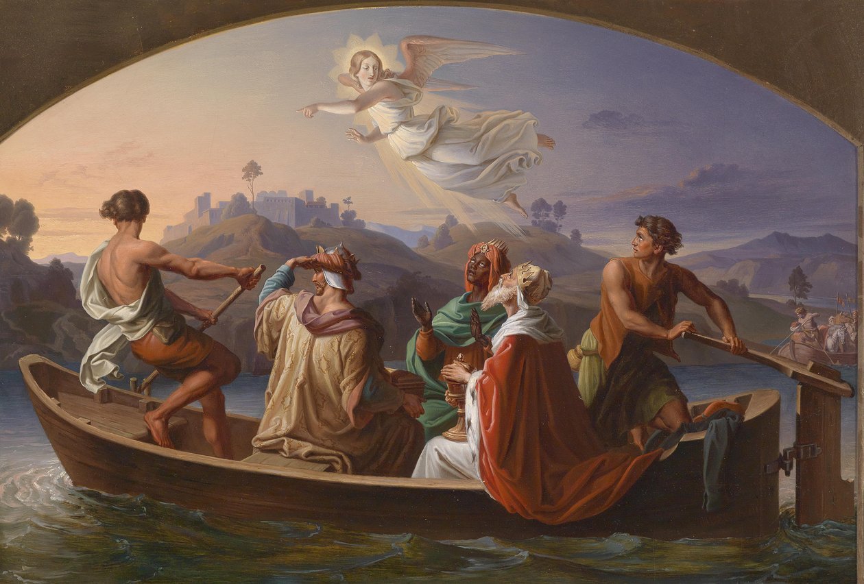 Die Heiligen Drei Könige auf dem Weg nach Bethlehem 1846 von Joseph Binder