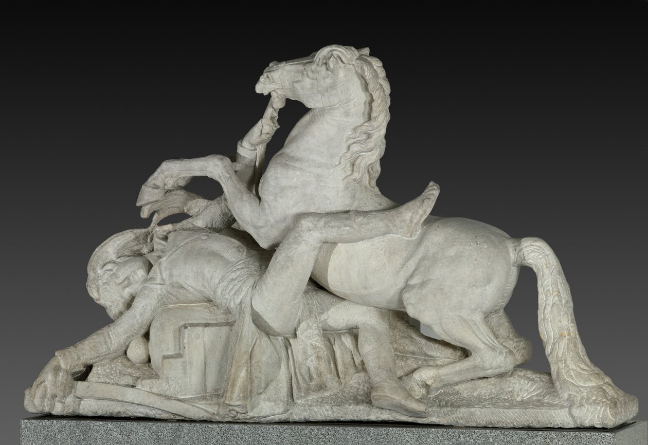 Der Tod von General Louis Charles Antoine Desaix in der Schlacht bei Marengo am 14. Juni 1800 von Joseph Chinard